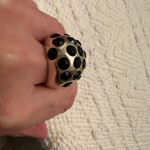 Dome Sterling silver and onyx. - Picture 3 of 10